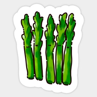 Asparagus Brothers Sticker